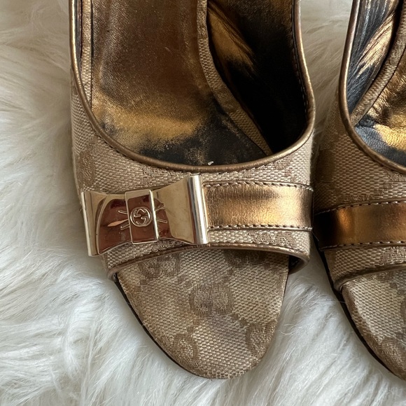 Gucci Signature Heels GG brown - Picture 5 of 11